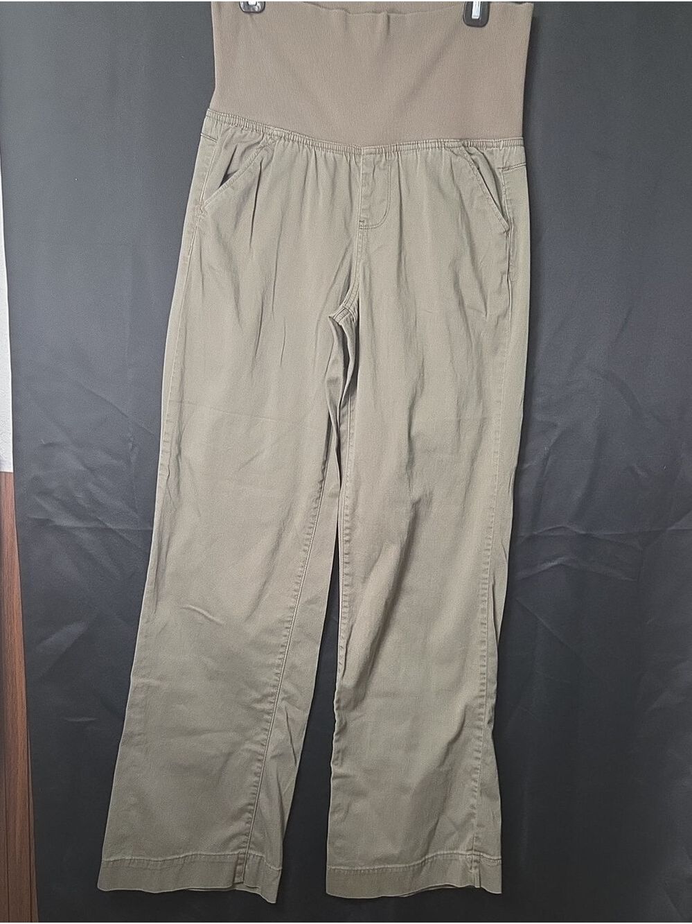 Olive Maternity Pull-On Pants Size 11